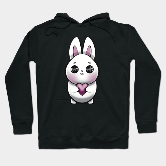 Cute Chubby Bunny Hoodie by TeeLisa